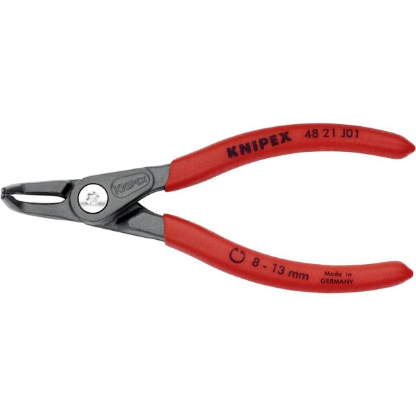 Knipex 48 21 J01 kliešte na poistné krúžky Vhodné pre vnútorné krúžky 8-13 mm Tvar hrotu zahnutý o 90°