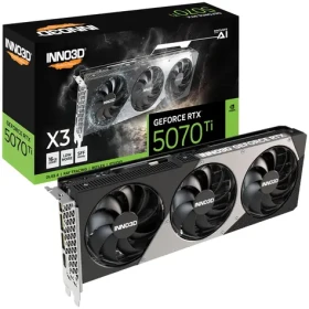 Inno3D GeForce RTX 5070 Ti X3 OC 16GB GDDR7 OC16GB / 2452MHz / 16GB GDDR7 / 256-bit / 1x HDMI + 3x DP / 700W (16) (N507T3-16D7-176068N)