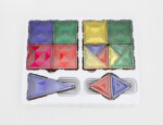 Mamido Mamido Farebná magnetická stavebnica 122 dielov Diamond MT1470