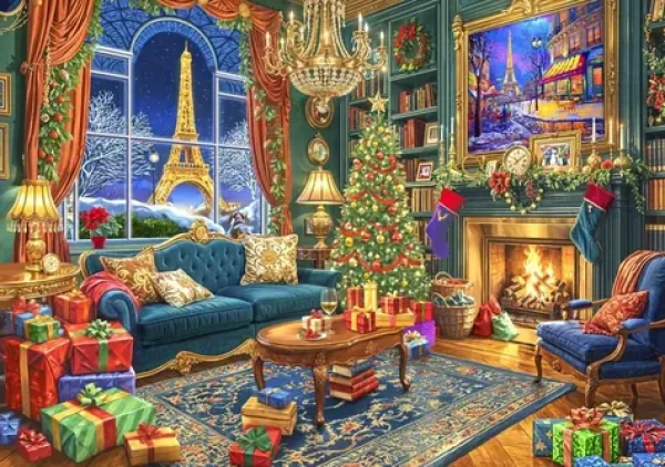 BlueBird Puzzle Vianoce v Paríži