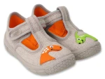 BEFADO 629P003 chlapčenské papučky SZ s motívom dinosaurov 21 629P003_21