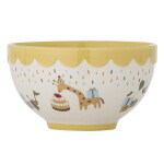 Bloomingville Celebrate Mini detská miska z kameniny žltá krémová 13,5 cm