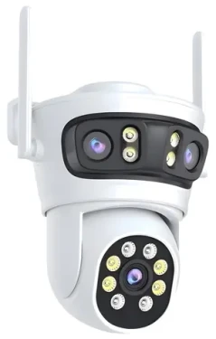 Immax NEO LITE SMART Security TRIPLE / Vonkajšia IP kamera / P/T 355 ° / 90 ° / Wi-Fi / IP65 / 3× 2MP / ONVIF / TUYA (07823L)