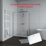 H K - Sprchovací kút Flexi 110x80, L/P variant vrátane sprchovej vaničky z liateho mramoru SE-FLEXI11080/THOR-11080