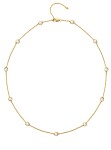 Hot Diamonds Luxusný pozlátený náhrdelník s topazmi a pravým diamantom Gemstone DN212