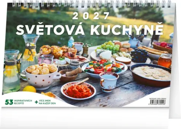 Notique Svetová kuchyňa 2027 / Stolný kalendár / 23,1 × 14,5 cm / 53 receptov