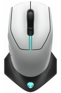 DELL Alienware AW610M biela Herná bezdrôtová optická myš 16000dpi tlačidiel AlienFX 2.4Ghz USB (AW610M-W-DAEM)