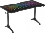 Deltaco Deltaco Gaming RGB-LED Tisch m. Glas/Kabelmanag./Headsetha