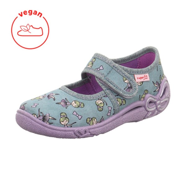 Dievčenské papuče BELINDA Green/Multicolored, Superfit,1-800288-7510 - 28
