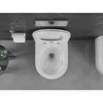 MEXEN/S - Sofia Závesná WC misa Rimless Tornado vrátane sedátka s slow slim, duroplast, biela lesk 30540400T