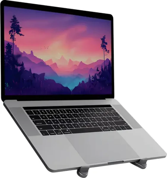Trust Macy šedá / Stojan pre notebook / skladacia / nastaviteľná výška / nosnosť 20 kg / do 17" (25647)