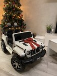 Mamido Detské elektrické autíčko Jeep Wrangler Rubicon 4x4 biela