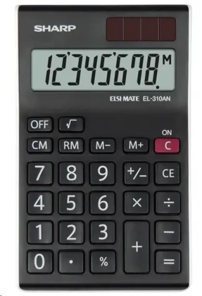 SHARP EL310ANWH čierno-biela / stolná kalkulačka / osemmiestna (SH-EL310ANWH)