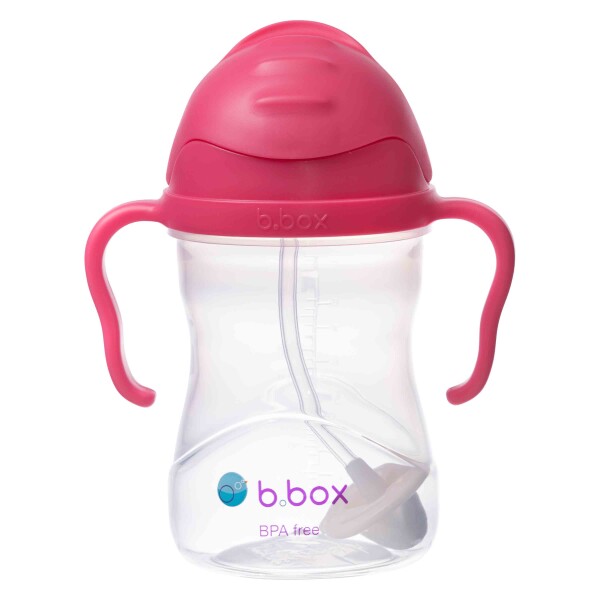 B.box Hrnček so slamkou 240 ml - malina EUR