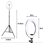 Iso Trade Statív s RGB svetlom a držiakom na telefón 100cm