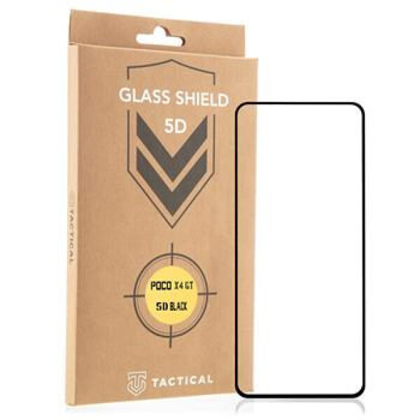 Tactical Glass Shield 5D sklo pre POCO X4 GT čierna / dopredaj (8596311190995)