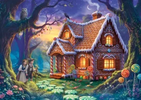 Trefl Puzzle Premium PLUS Enchanted Fairy Tales: O perníkovej chalúpke