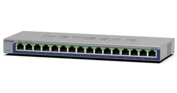 Netgear GS116 / Switch / 16x 10/100/1000 / neriadený / kovové prevedenie (GS116-300EUS)