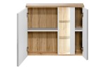 COMAD - Zrkadlová skrinka 80cm 2 dvierka BAHAMA WHITE 5907611648384