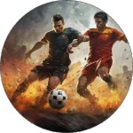 Jedlý papier futbalisti vedľa seba 19,5 cm - Pictu Hap - Pictu Hap