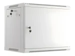 Lanberg WF01-6409-00S sivá / Nástenný rozvádzač / 19" / 9U / 600x450 mm / kovové dvere / flat pack (WF01-6409-00S)