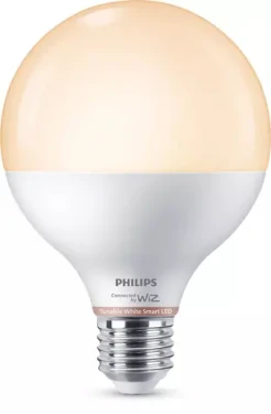 WiZ G95 E27 / Múdra LED žiarovka / Wi-Fi/Bluetooth / 11W / 1055 lm / 2700-6500K / stmievateľná (SKL000481827)