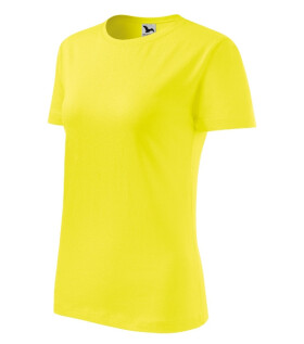 Klasické nové dámske tričko lemon S