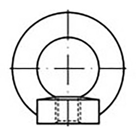 TOOLCRAFT TO-6855684 závesné oká M6 DIN 582 ocel pozinkované 25 ks; TO-6855684