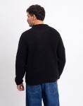 Edwin Dun Textured Sweater Black garment washed M