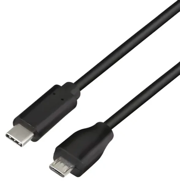 LogiLink USB-C - Micro-USB čierna / Dátový kábel / USB 2.0 / 0,5 m (CU0196)