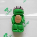 Figúrka na tortu ninja žaba 5 cm Donatello z kokosovej hmoty - Fagos - Fagos