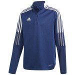 Tiro 21 Youth Jr GK9661 modrá tréningová mikina s kapucňou - Adidas 176