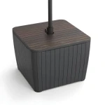 Keter Záhradný stôl Luzon Deco walnut, grafit / Záhradný stôl (271504)