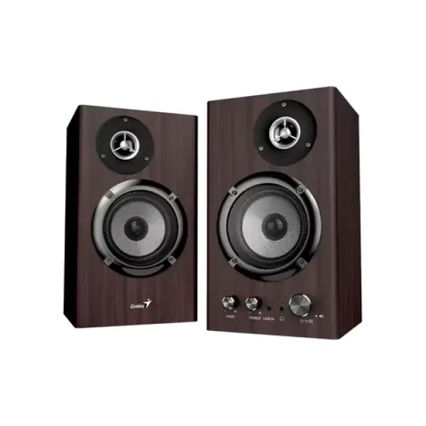 Genius SP-HF1812BT tmavo hnedá / Repro / 2.0 / Bluetooth 5.3 / 50W / Drevené (31730055401)