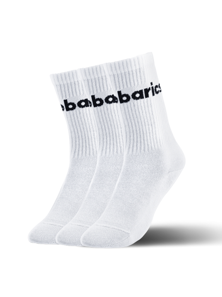 Be Lenka Ponožky barebarics crew white big logo, 3 páry Veľkosť ponožiek: 39-42 EU EUR