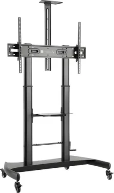 Techly ICA-TR36 čierna / Podlahový stojan pre TV / 60 "- 100" / nosnosť 100 kg / sklon -10 ° až 5 ° (ICA-TR36)