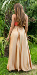 Sexy Satin-Look Maxi Skirt Einheitsgroesse