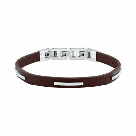 Trussardi Pánsky náramok z hnedej kože T-Leather TJAXZ11