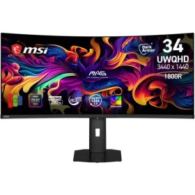 34" MSI MAG 341CQPDE QD-OLED čierna / Monitor / UWQHD / 21:9 / 280Hz / zakrivený / HDMI+DP+USB-C (MAG341CQPDEQD-OLEDX28)