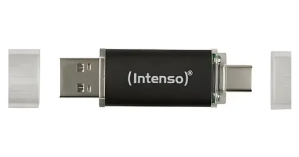 INTENSO Twist Line 512GB antracitová / USB flash disk / 2 ks / USB-A + USB-C / USB 3.2 Gen 1 / 70 MB/s (3539493)