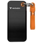Verbatim Pocket SSD Externý disk 1TB čierno-oranžová / USB-C 3.2 Gen 2 / R: 1000MBs / W: 1000MBs (32193)
