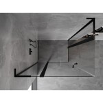 MEXEN/S - Mist L Duo sprchovací kút dvere krídlové 115 x 95, transparent, čierna 8A4L-115-095-70-00