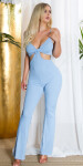 Sexy Spaghetti Strap Jumpsuit with Cut-Outs Einheitsgroesse