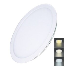 Solight WD144 LED mini panel CCT podhľadový 24W / 1800lm / 3000K / 4000K / 6000K / guľatý (8592718025137)