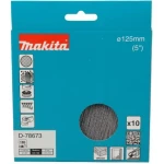 Makita D-78673 / brúsny papier / 125 mm / A180 / 10 ks (D-78673)