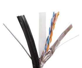 Zircon FTP Cat5e CU čierny / Sieťový kábel / vonkajší závesný / 305 m / cievka (8594163274818)