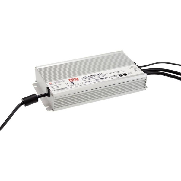 MEAN WELL HLG-600H-24AB LED driver konštantné napätie 600 W 12.5 - 25 A 20.4 - 25.2 V/DC stmievateľný, stmievací funkcie 3v1, nastaviteľný, PFC spínacie obvod,; HLG-600H-24AB