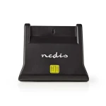 Nedis CRDRU2SM3BK - Čítačka čipových kariet SMART Card (ID / eObčanka) Čierna / USB 2.0 (CRDRU2SM3BK)