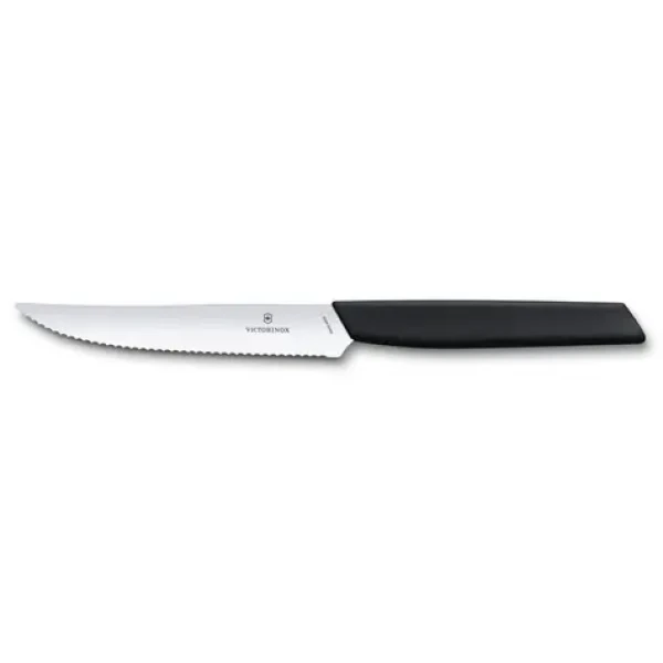 VICTORINOX Steakový nôž Swiss Modern 12 cm čierna (6.9003.12W)