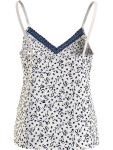 Dámsky pyžamový top WOVEN CAMI PRINT UW0UW05006 02X biely s potlačou - Tommy Hilfiger M